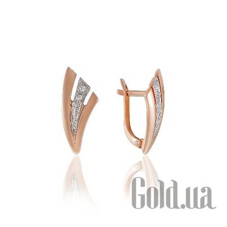 Серьги Золотые серьги с куб. циркониями