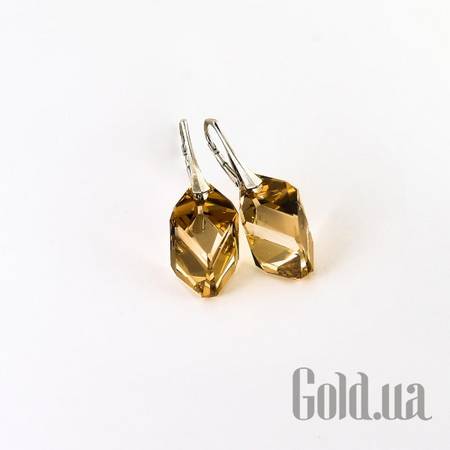 Серьги Серебряные серьги с кристаллами Swarovski