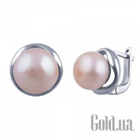 Серьги Серебряные серьги с жемчугом