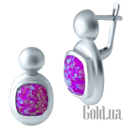 Серьги Серебряные серьги с опалами