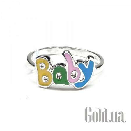 Кольцо Детское серебряное кольцо с эмалью, 14