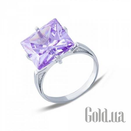 Женские кольца Женское серебряное кольцо с куб. цирконием, 17.5