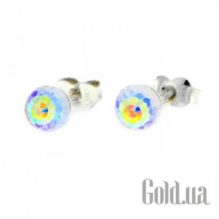 Пусеты (гвоздики) Серьги с кристаллами Swarovski