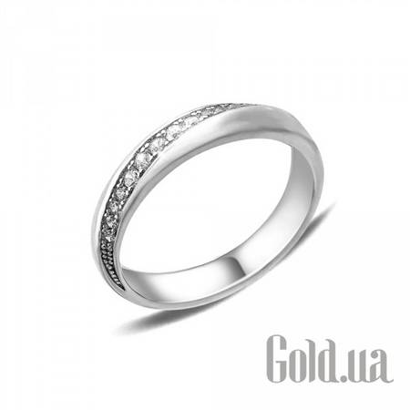 Женские кольца Женское серебряное кольцо с куб. циркониями, 18.5