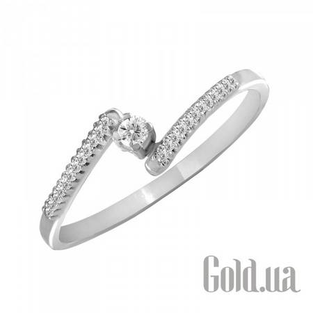 Кольцо Золотое кольцо с бриллиантами, 17.5