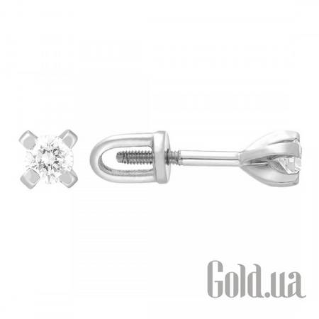 Серьги-гвоздики Золотые серьги с бриллиантами