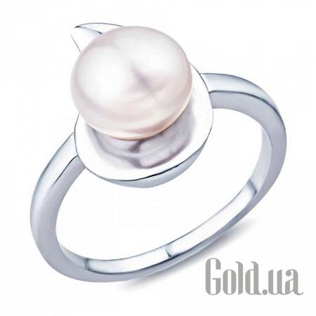 Женские кольца Женское серебряное кольцо с жемчугом, 16