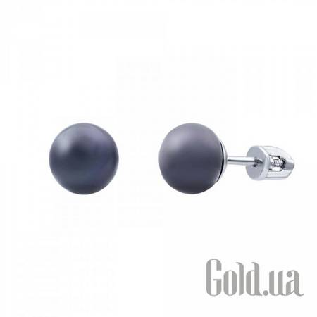 Серьги-гвоздики Серебряные серьги с жемчугом