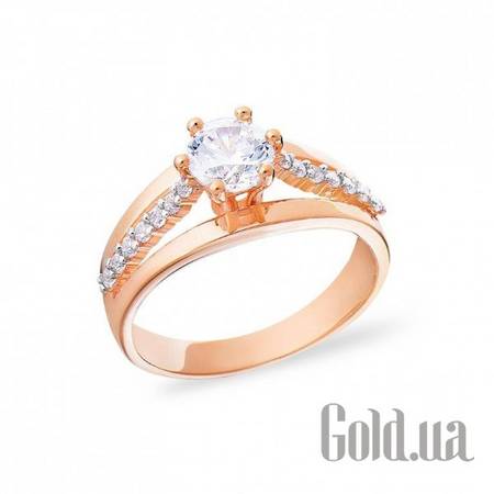 Кольцо Золотое кольцо с куб. циркониями, 19