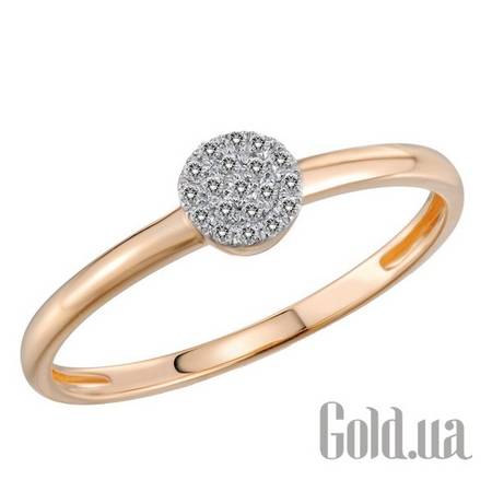 Кольцо Золотое кольцо с бриллиантами, 16.5