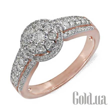 Кольцо Золотое кольцо с бриллиантами, 16.5