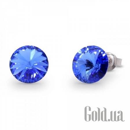 Пусеты (гвоздики) Серьги с кристаллами Swarovski