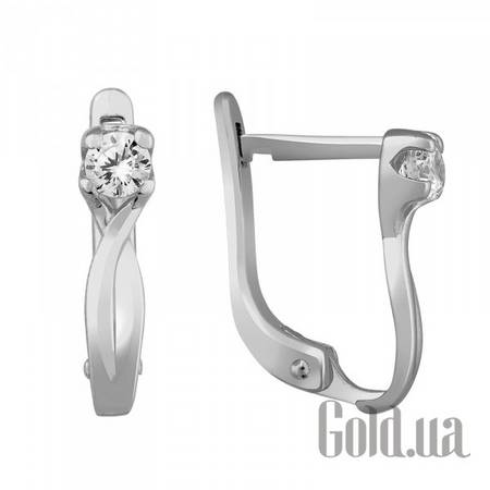 Серьги Золотые серьги с куб. циркониями