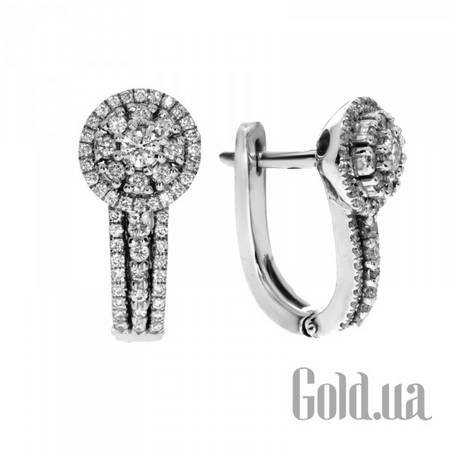 Серьги Золотые серьги с бриллиантами