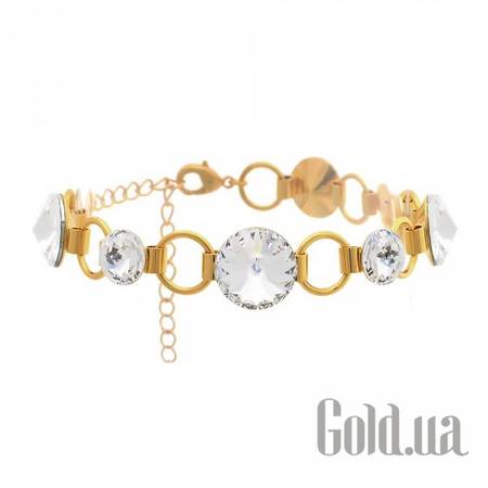 Женский браслет Женский браслет с кристаллами Swarovski в позолоте