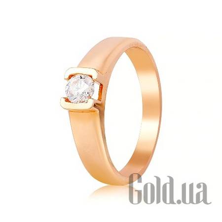 Кольцо Золотое кольцо с  камнем Swarovski, 17.5