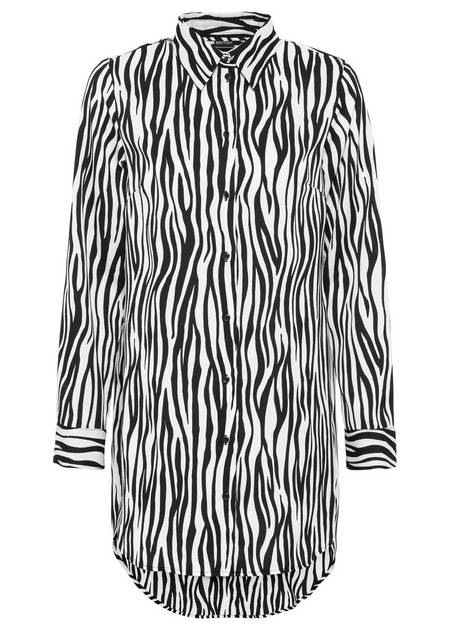 Блузка с узором "зебра"