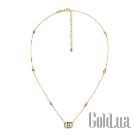 Колье Золотое колье с топазами и кварцами