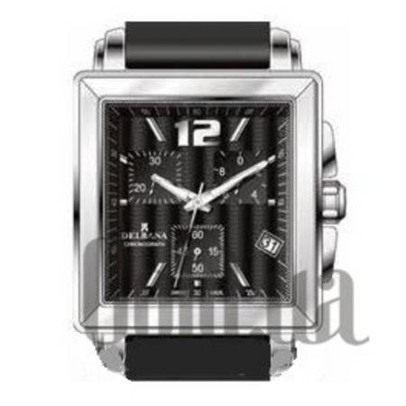 Швейцарские часы Lucerne Rectangular Chronograph 467500L BLK