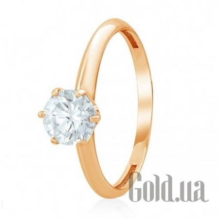 Кольцо Золотое кольцо с цирконием Swarovski Zirconia, 16