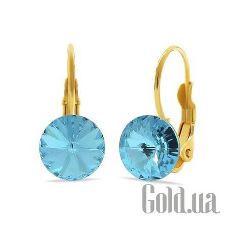 Серьги Серьги с кристаллами Swarovski в позолоте