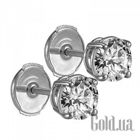 Серьги-гвоздики Серьги с бриллиантами общим весом 2,00 карата