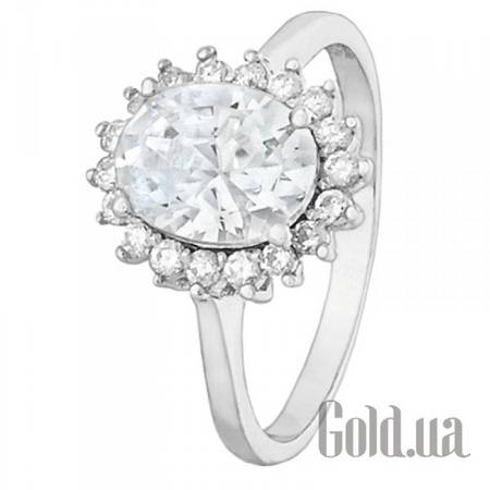 Кольцо Серебряное кольцо с  куб. циркониями, 18.5