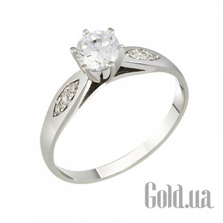 Кольцо Золотое кольцо с куб. циркониями, 16