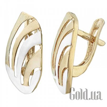 Серьги Серебряные серьги в позолоте