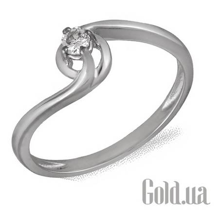 Кольцо Золотое кольцо с бриллиантом, 17.5