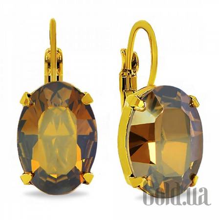 Серьги Серьги с кристаллами Swarovski в позолоте