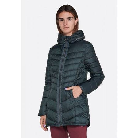 Куртка женская Lotto IZA IV LONG JKT PAD W  GREEN DEEP EDERA T5505