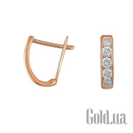 Детские серьги Золотые серьги с куб. циркониями
