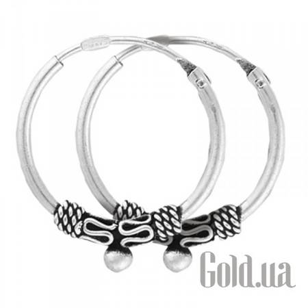 Серьги-кольца Серебряные серьги