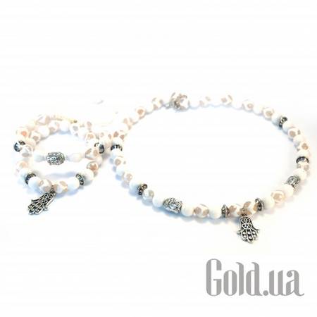 Набор бижутерии Набор колье и два браслета с агатами