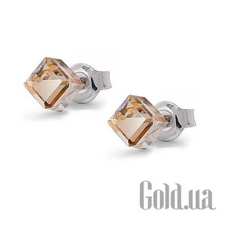 Пусеты (гвоздики) Серьги с кристаллами Swarovski