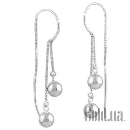 Серьги с подвесками Серебряные серьги