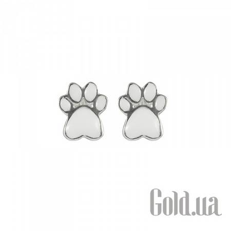 Детские серьги Серебряные серьги с эмалью