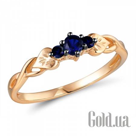 Кольцо Золотое кольцо с сапфирами, 17