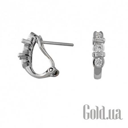 Серьги Золотые серьги с бриллиантами
