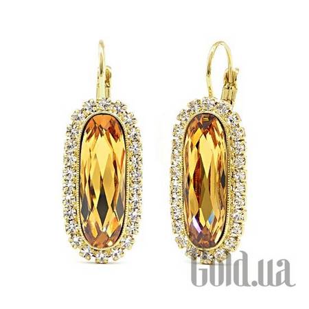 Серьги Серьги с кристаллами Swarovski в позолоте