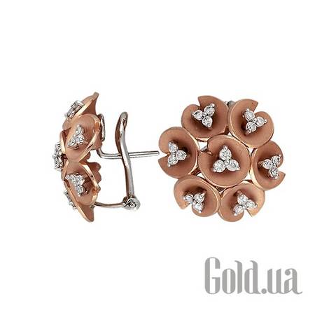 Серьги Золотые серьги с бриллиантами