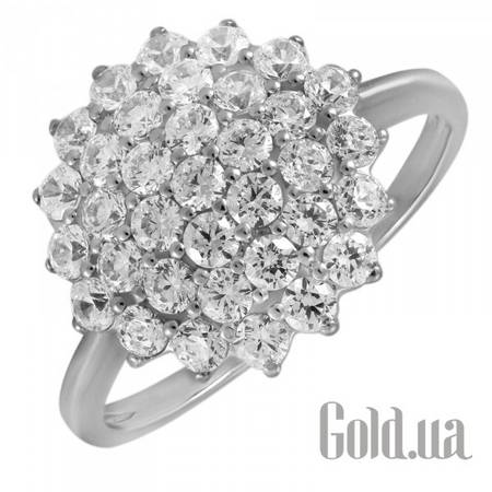 Кольцо Золотое кольцо с куб. циркониями, 16.5