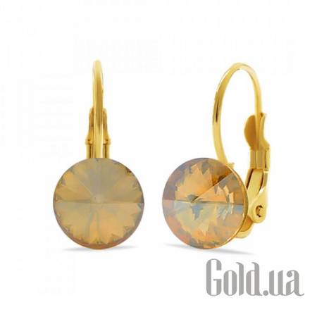 Серьги Серьги с кристаллами Swarovski в позолоте