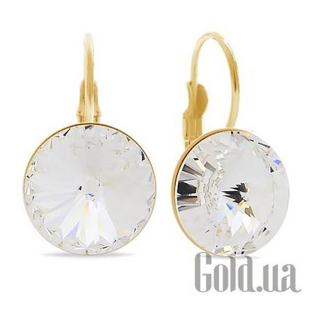 Серьги Серьги с кристаллами Swarovski в позолоте