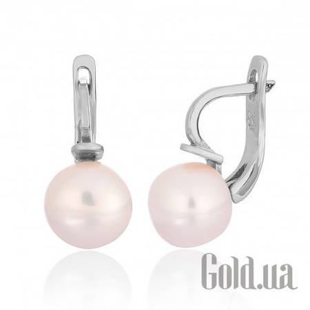Серьги Серебряные серьги  с жемчугом