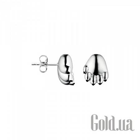 Серьги-гвоздики Серебряные серьги с эмалью