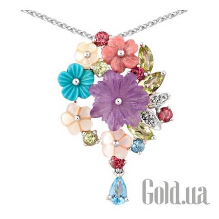 Колье Золотое колье с полудрагоценными камнями, 40