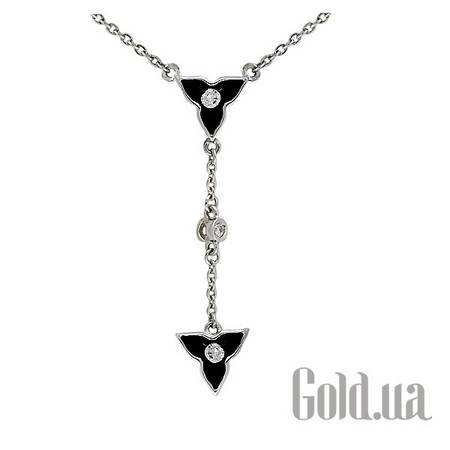 Колье Золотое колье с бриллиантами и эмалью, 40