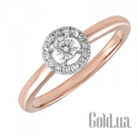 Кольцо Золотое кольцо с бриллиантами, 16.5